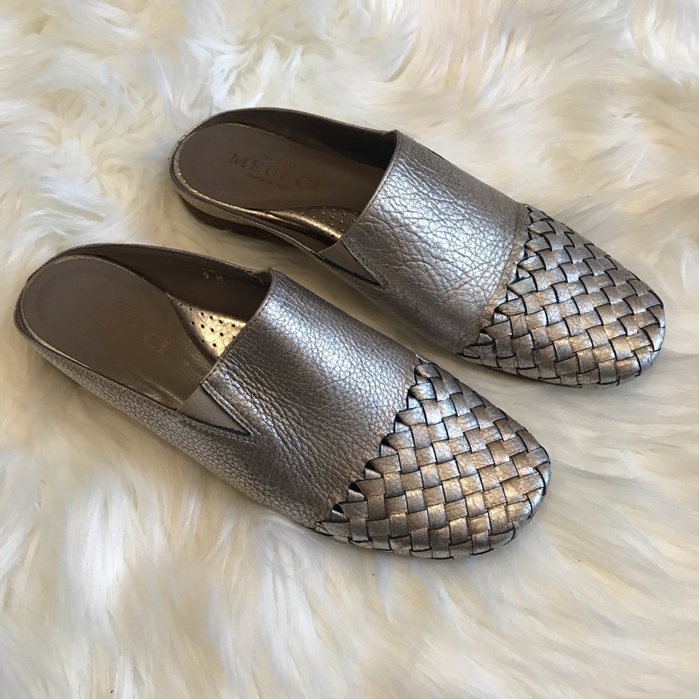 Sesto Meucci Gen Metallic Loafer Mules